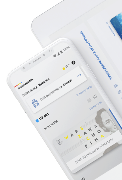 Karta Warszawiaka i bilet miejski w aplikacji mobilnej mobiWAWA!