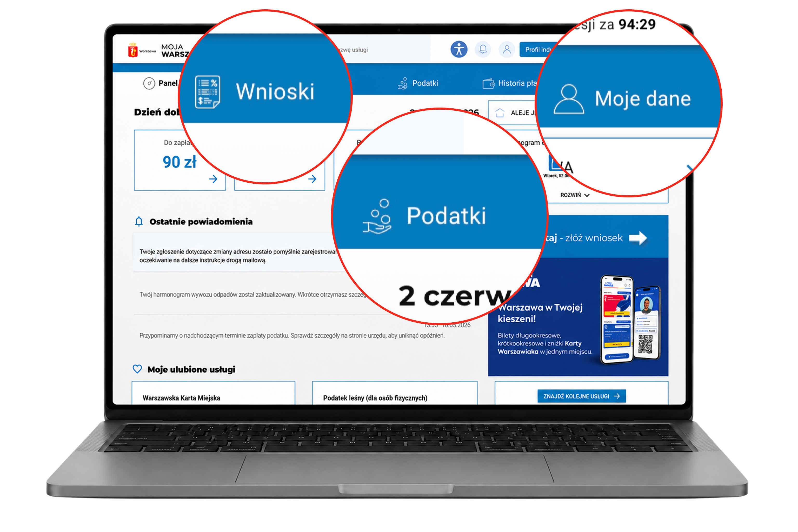 Co jeszcze znajdę w panelu użytkownika?